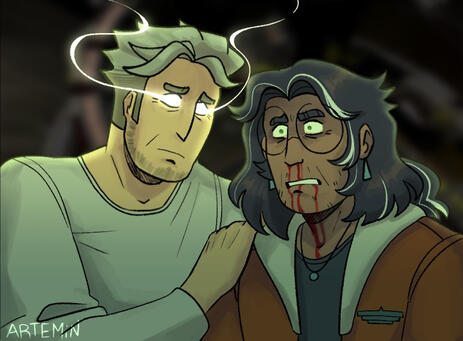 Original characters Davis and Dante